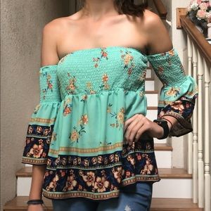 Lily White Off the Shoulder Top